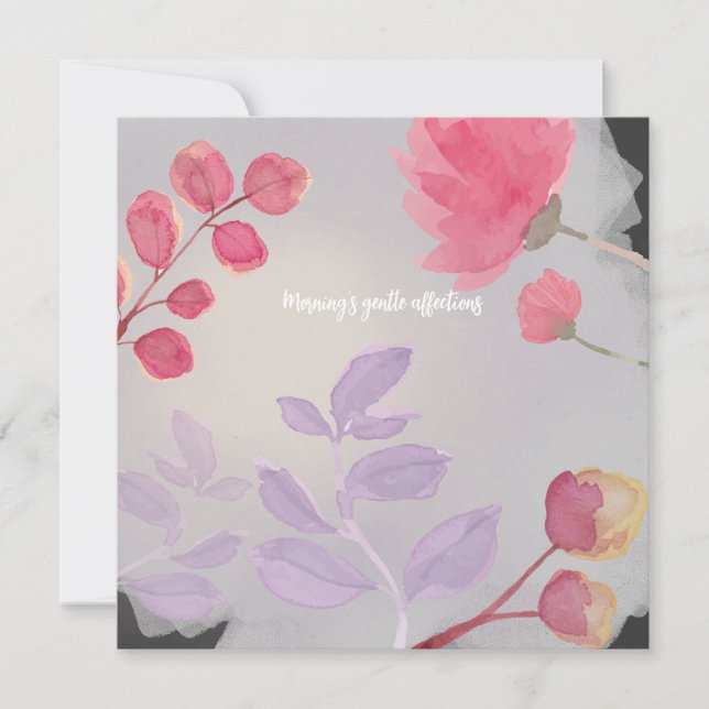 Invitación Flores (Anverso)