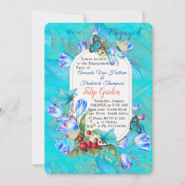 Invitación Flores acuáticas y mariposas visitantes.