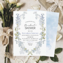 Flores azules de Delphinium Bridal Shower