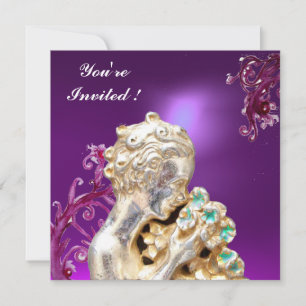 Invitación Flores Bañeras Rosadas En Azul, Morado Dulce 16 Fi