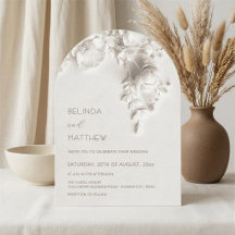 Flores Blancas 3D Rosas Boda Casual