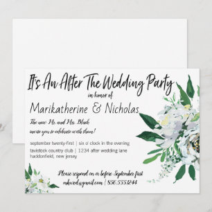 Invitación Flores Blancas Para Todas Las Estaciones Después D