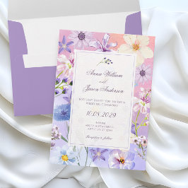 Invitación Flores boda