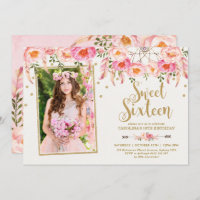 Flores bohemias rosadas de Rubor dulces 16 cumplea