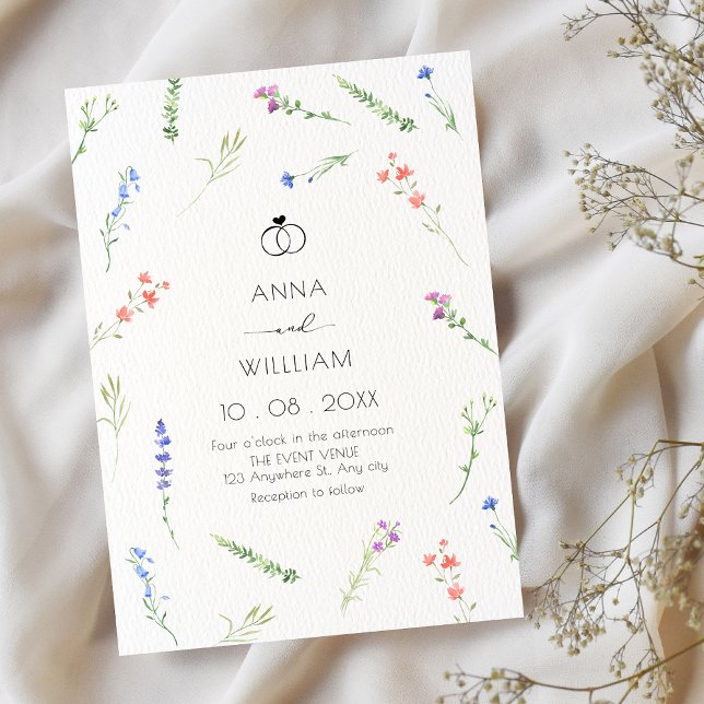 Invitación Flores cayendo minimalistas estéticas (Subido por el creador)