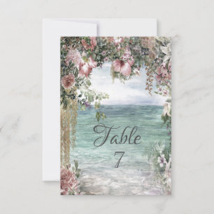 Invitación Flores Chic Océano