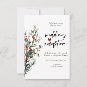 Invitación Flores Chic Recepción del Océano