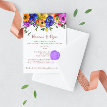 Flores coloridas Bodas de verano