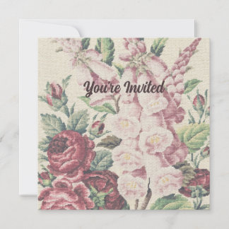 Invitación Flores cruzadas