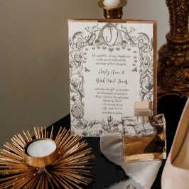 Invitación Flores de abeja romántica ruántica