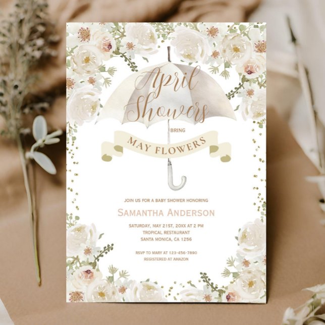 Invitación Flores de abril en el paraguas de la vegetación de (Subido por el creador)