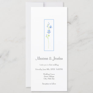 Invitación Flores de acuarela de vidrio de Jacob