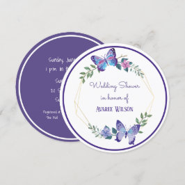 Invitación Flores de acuarela Ducha de novia