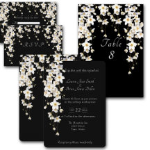 Flores de Acuarela en Blanco y Negro Elegantes