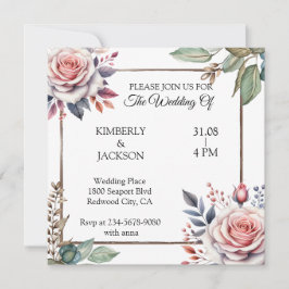 Invitación Flores de amor