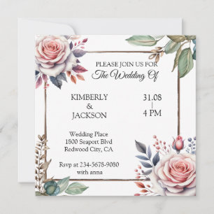 Invitación Flores de amor
