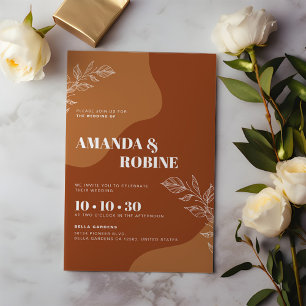 Invitación Flores de amor: Resumen simple deja Boda