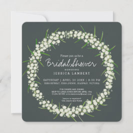 Invitación Flores de arte crema de acacia flores de novia inv