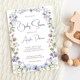 Invitación Flores de bebé de flores silvestres