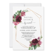 Flores De Borgoña: Ducha Virtual De Novias Por Cor