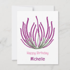 Invitación Flores de brezo