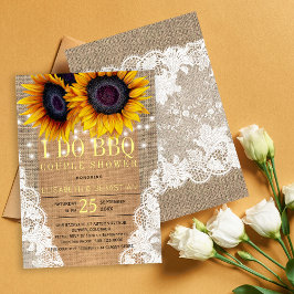 Invitación Flores de bujía ruidosa HACER barbacoa pareja duch