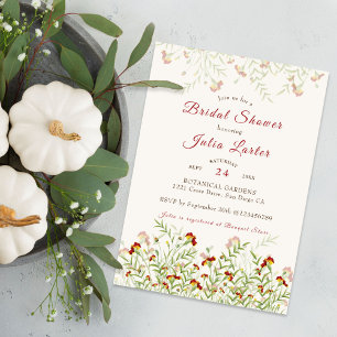 Invitación Flores de Caléndula Silvestre para Despedida de So