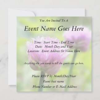 Invitación Flores de cerámica