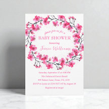 Flores de cerezo Sakura Baby shower