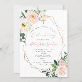 Invitación Flores de color de agua de Rubor PixDezines Christ