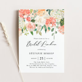 Invitación Flores de color rosa y marfil - Nochebuena