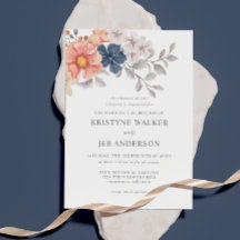 Flores de coral y marina | Elegante botánico