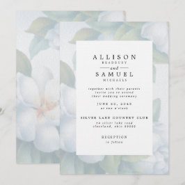 Invitación Flores de dogwood blancas fundidas