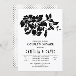 Invitación Flores de época boda de flores ducha