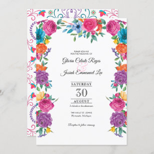 Invitaciones Bordado Flores Invitaciones Bordado Flores
