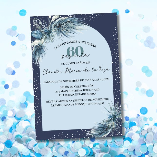 Invitación Flores de Invierno Españolas Presupuesto Fiesta de (Subido por el creador)