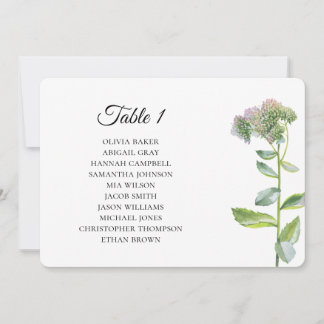 Invitación Flores de jardín campestre. Gráficos de asientos d