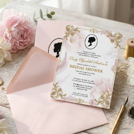 Invitación Flores de la era Regencia Bridgerton Despedida de 