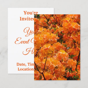 Invitación Flores de la llama Azalea