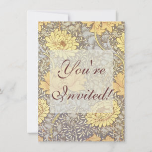 Invitación Flores de Mamá William Morris Chrysanthemum