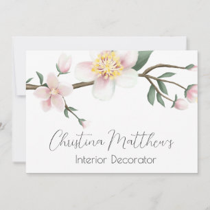 Invitación Flores de manzano al aguarela