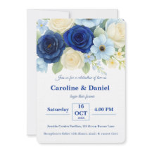 Flores de marfil de color Boda Royal Bue de la Mar