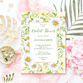 Invitación Flores de margarita salvajes primavera verano duch
