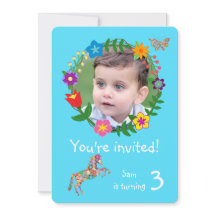 Flores de mariposa de caballo, fiesta de cumpleaño