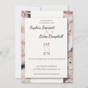 Invitación Flores de mariposa rosa ruidosa moderna
