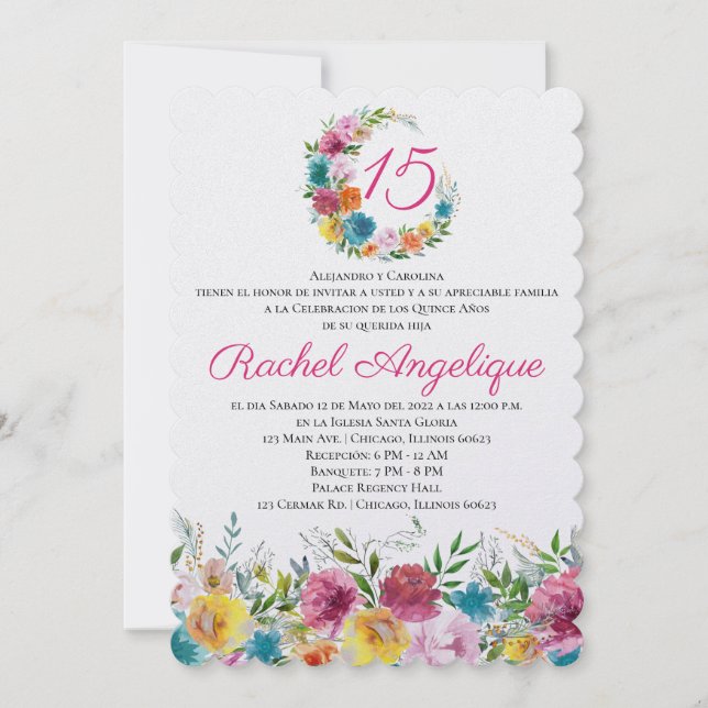 Invitación Flores de Mayo (Anverso)