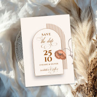 Flores de moda Terracotta arco tonos marrones marf