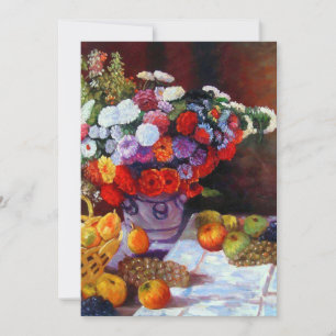 Invitación Flores de mono y fruta