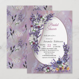 Invitación Flores de Nardo y Lavanda