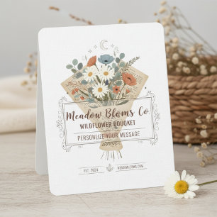 Invitación Flores de página de libro boho Arte personalizado
